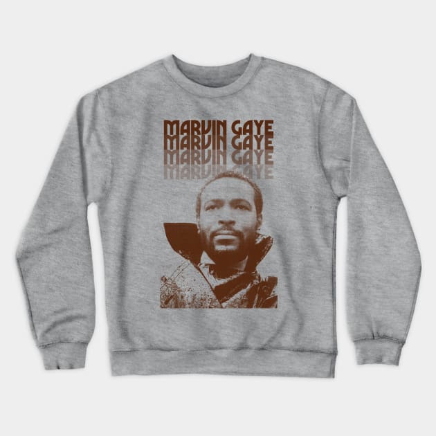 Marvin Gaye Retro Iconic Design Crewneck Sweatshirt by DankFutura